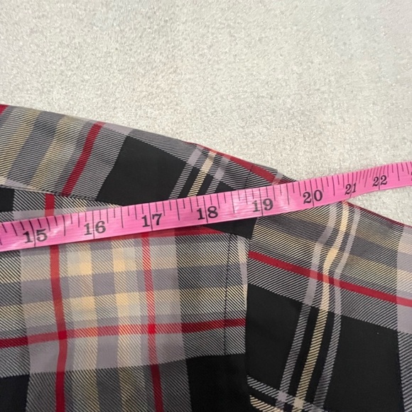 [M]Robert Talbott Classic Men's Plaid Button Down Shirt Black/Red/Gray Cotton - Picture 9 of 11